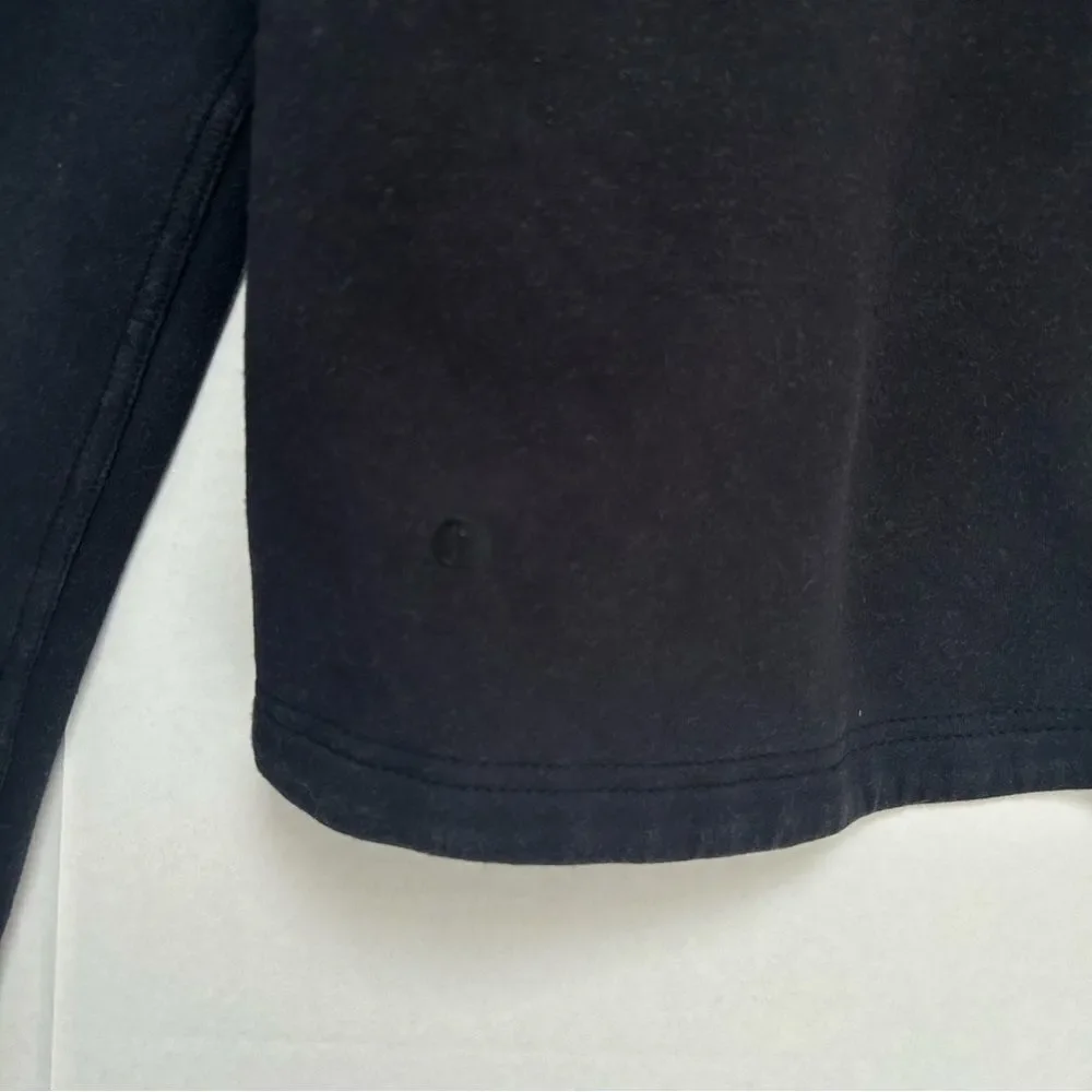 Lululemon City‎ Bound Hoodie Black Full Zip Sweatshirt Hood Size 4